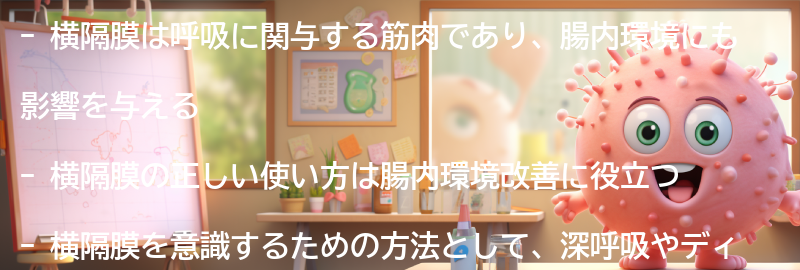 横隔膜とは何か？の要点まとめ
