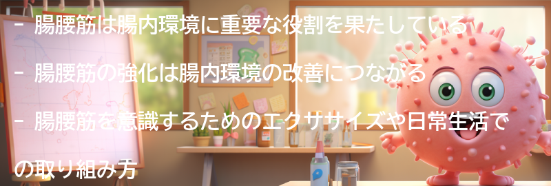 腸腰筋の役割と腸内環境への影響の要点まとめ