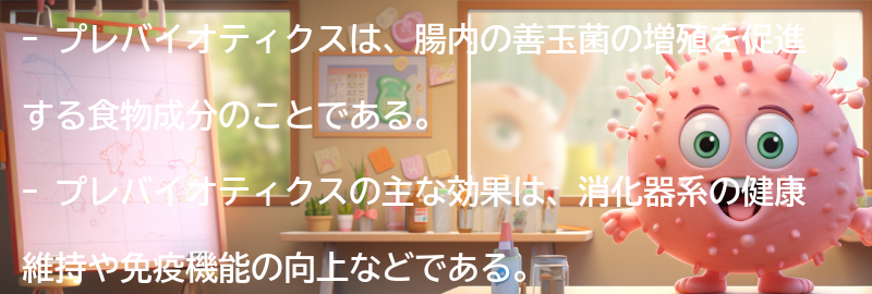 プレバイオティクスとは？の要点まとめ