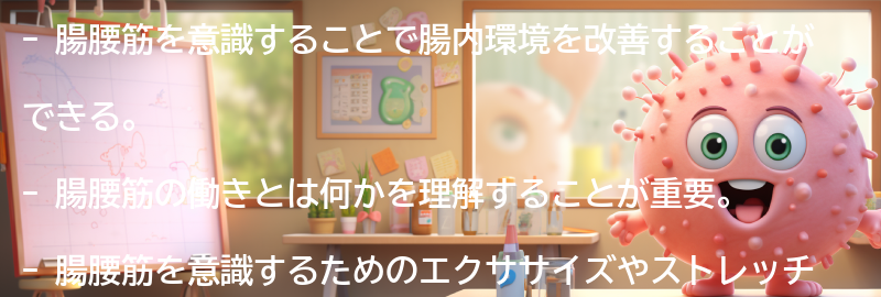 腸腰筋を意識することのメリットと効果の要点まとめ