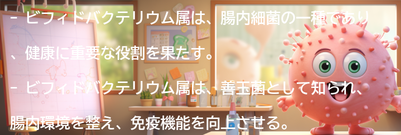 ビフィドバクテリウム属とは何か？の要点まとめ
