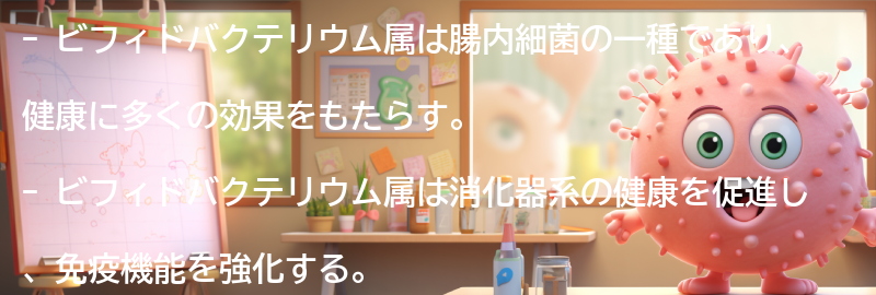 ビフィドバクテリウム属の主な効果とは？の要点まとめ