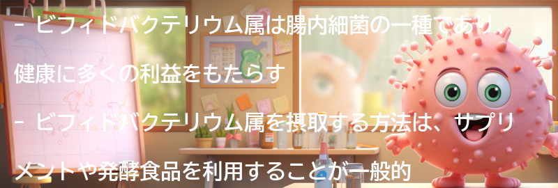 ビフィドバクテリウム属を摂取する方法の要点まとめ