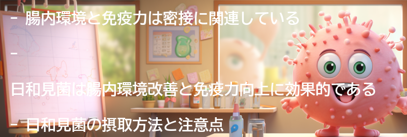 腸内環境と免疫力の関係性についての要点まとめ