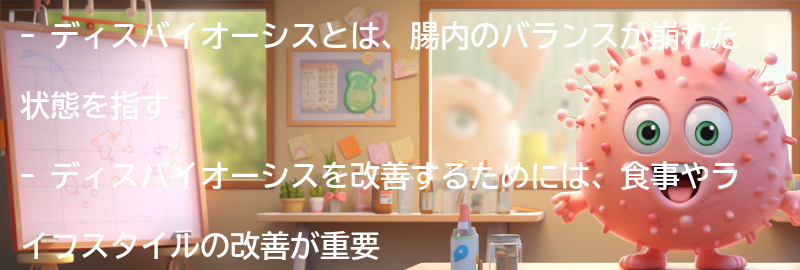 ディスバイオーシスを改善する方法の要点まとめ