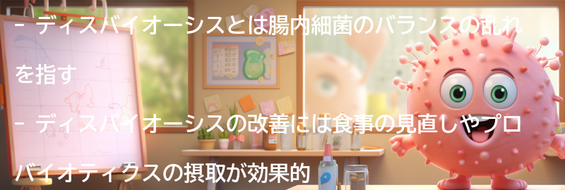 ディスバイオーシス改善の効果と注意点の要点まとめ