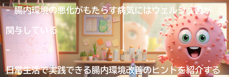 日常生活で実践できる腸内環境改善のヒントの要点まとめ