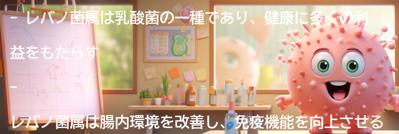 レバノ菌属の健康への影響の要点まとめ