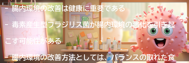 腸内環境の改善方法の要点まとめ