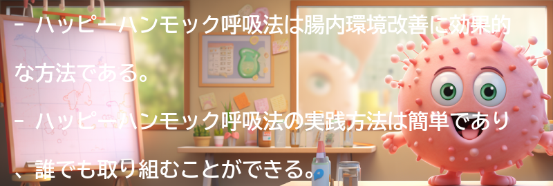 ハッピーハンモック呼吸法の実践方法の要点まとめ