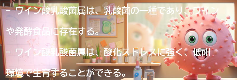 ワイン酸乳酸菌属の特徴とは？の要点まとめ