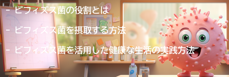 ビフィズス菌を活用した健康な生活の実践方法の要点まとめ