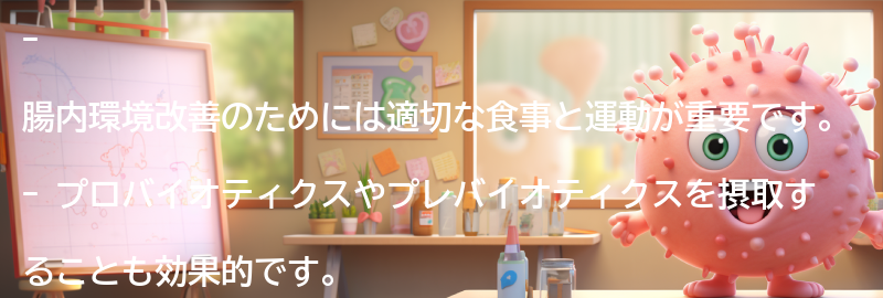 その他の腸内環境改善のための活動の要点まとめ
