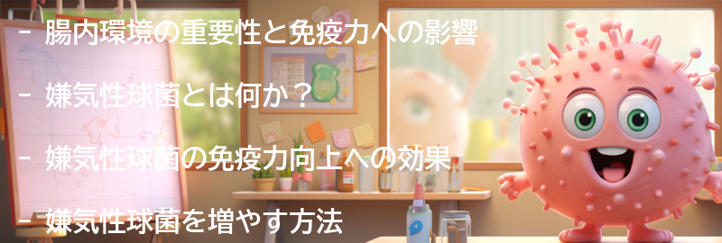 腸内環境の重要性と免疫力への影響の要点まとめ