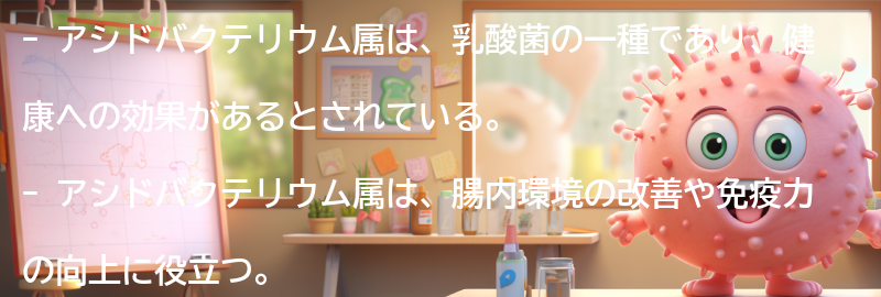 アシドバクテリウム属とは何か？の要点まとめ