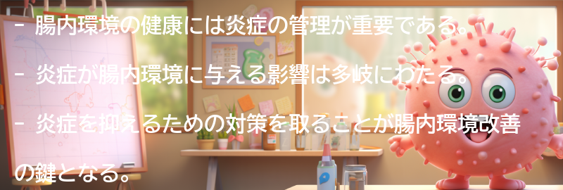 炎症が腸内環境に与える影響とは？の要点まとめ