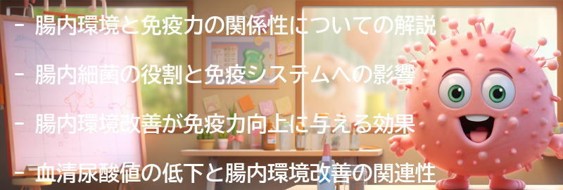 腸内環境と免疫力の関係性の解説の要点まとめ