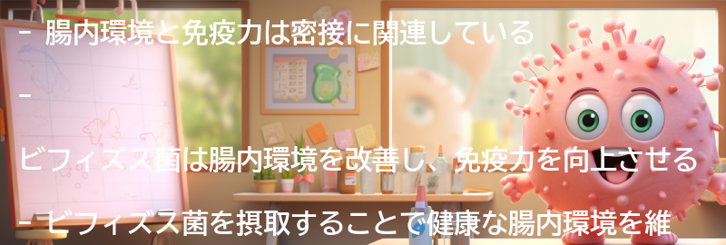 腸内環境と免疫力の関係性の解説の要点まとめ