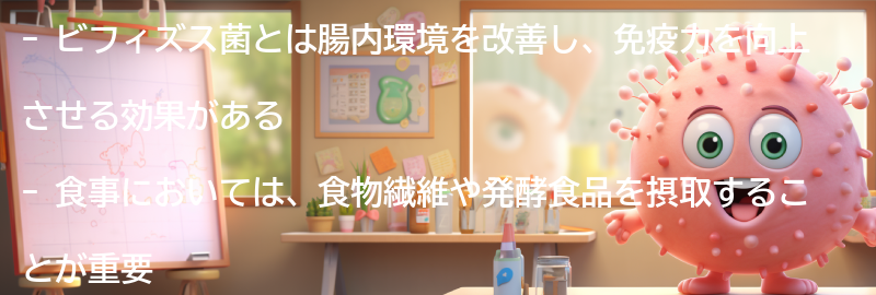 腸内環境を改善するための食事と生活習慣のポイントの要点まとめ
