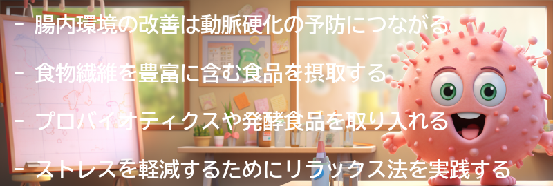 腸内環境を改善するための食事と生活習慣のポイントの要点まとめ