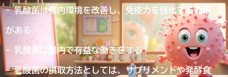 乳酸菌とは何か？その働きと効果についての要点まとめ