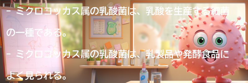 ミクロコッカス属の乳酸菌とは？の要点まとめ
