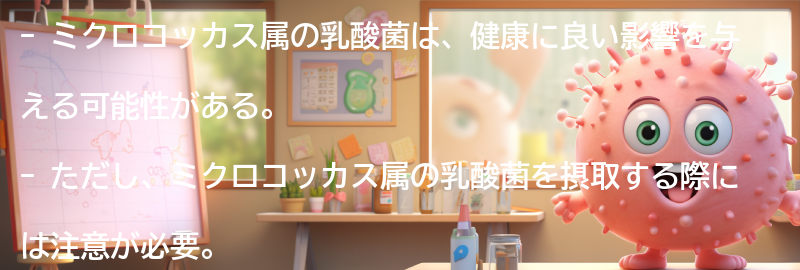 ミクロコッカス属の乳酸菌の注意点と副作用の要点まとめ