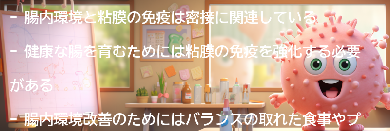 腸内環境と粘膜の免疫の関係性の要点まとめ