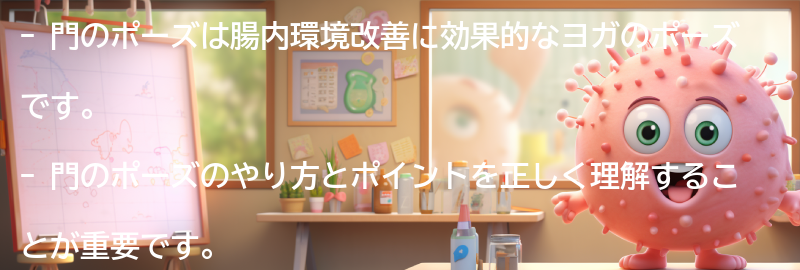門のポーズのやり方とポイントの要点まとめ