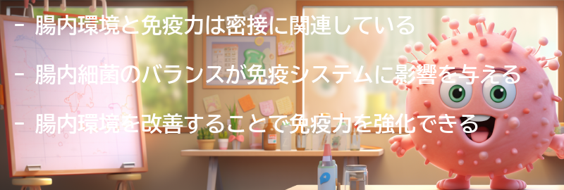 腸内環境と免疫力の関係とは？の要点まとめ