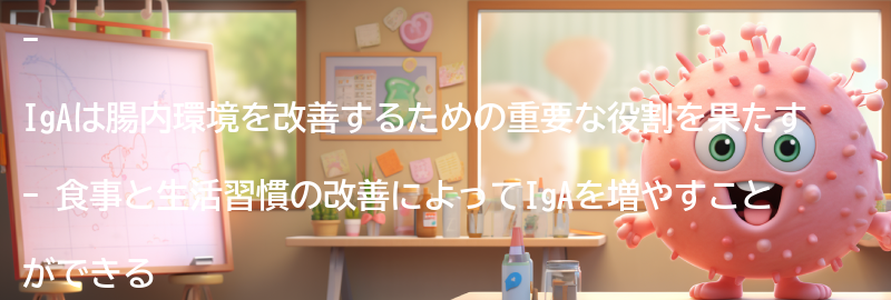 IgAを増やすための食事と生活習慣の改善方法の要点まとめ