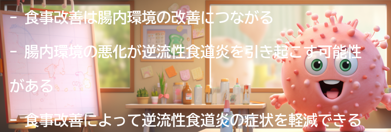 食事改善と腸内環境の関係の要点まとめ