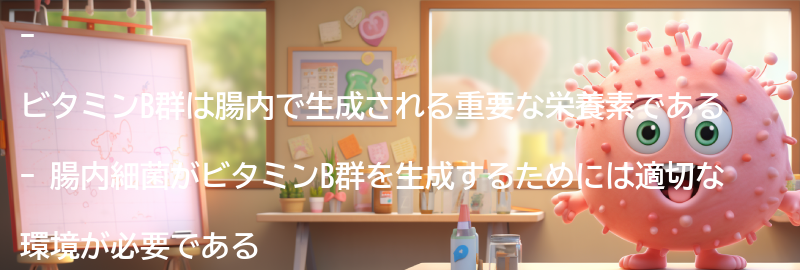 ビタミンB群の役割と腸内での生成方法の要点まとめ