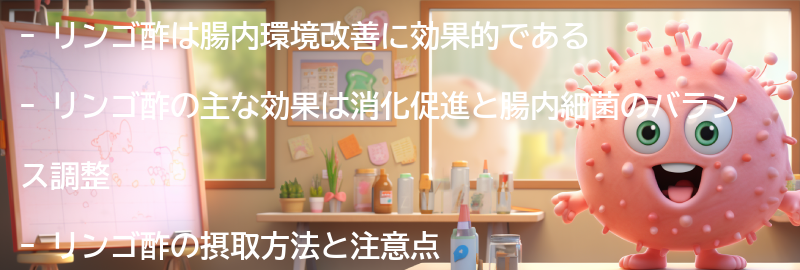 リンゴ酢の効果とは？の要点まとめ
