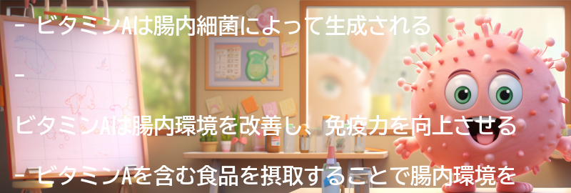 ビタミンAの効果と腸内環境改善への貢献の要点まとめ