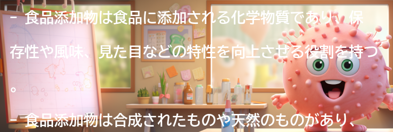 食品添加物とは何か？の要点まとめ