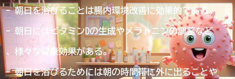 朝日の効果とは？の要点まとめ