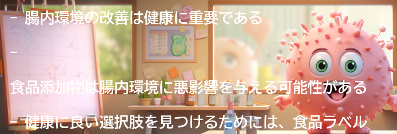 腸内環境改善と健康への影響の要点まとめ