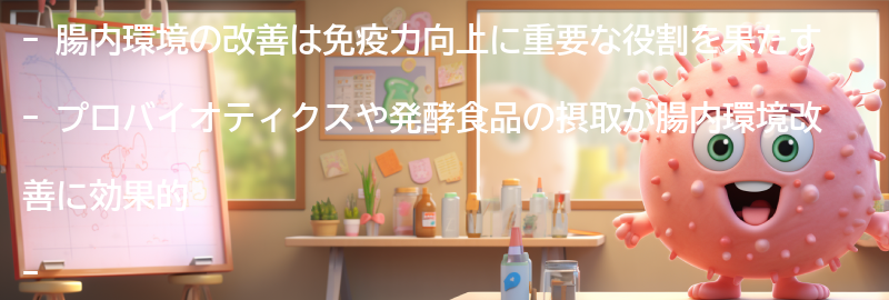 免疫力向上のための腸内環境改善の習慣の要点まとめ