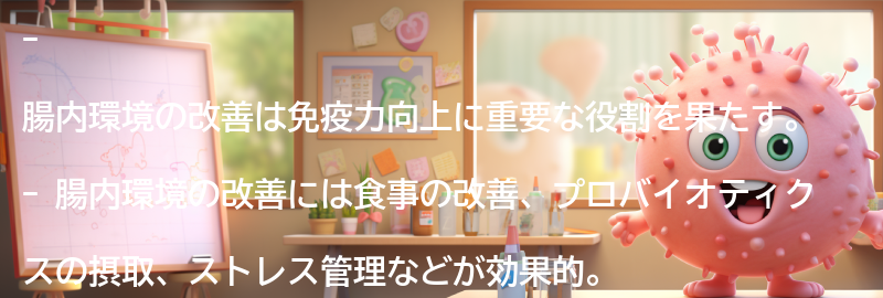 腸内環境改善の効果と免疫力向上の実例の要点まとめ
