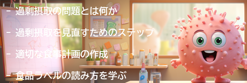 過剰摂取を見直すためのステップの要点まとめ