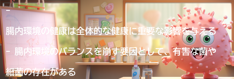 腸内環境の健康に与える影響の要点まとめ