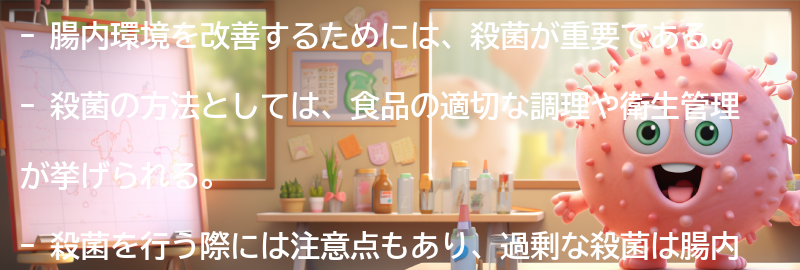 「殺菌」の方法と注意点の要点まとめ