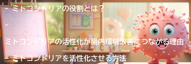 ミトコンドリアを活性化させる方法の要点まとめ