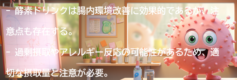 酵素ドリンクの注意点と副作用の要点まとめ