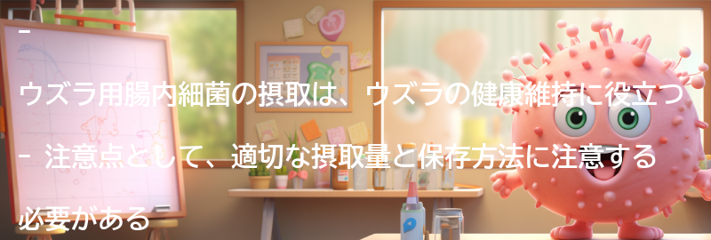 ウズラ用腸内細菌の注意点の要点まとめ