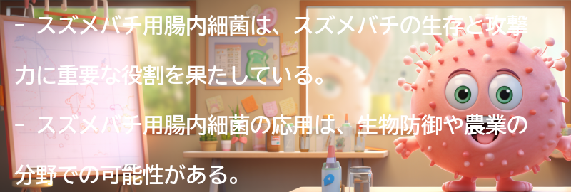 スズメバチ用腸内細菌の応用と可能性の要点まとめ