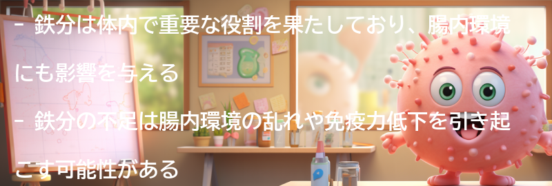 鉄分の役割と腸内環境への影響の要点まとめ