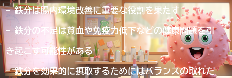 日常生活での鉄分摂取のポイントの要点まとめ