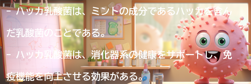 ハッカ乳酸菌の効果とは？の要点まとめ